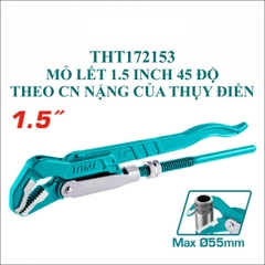 Mỏ lết 1.5 inch 45 độ theo CN nặng của Thụy Điển THT172153 TOTAL