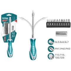 Bộ 12 tua vít thay đổi trục linh hoạt THT250FL1206 TOTAL