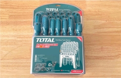 Bộ 26 tua vít dẹp, bake, sao, vuông THTDC252601 TOTAL