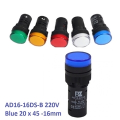 Đèn Báo Nguồn 220VAC AD16-16DS Màu Xanh dương