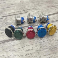 Nút Nhấn Nhả Inox 16mm Màu Vàng