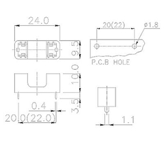Đế Cầu Chì F-205
