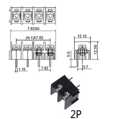Domino KF762 3 Pin 7.62mm Chân Thẳng