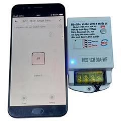 Bộ Điều Khiểu WIFI 1 Thiết Bị HES-1CH 30A-WF