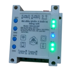 Bộ Điều Khiểu WIFI 4 Thiết Bị HTC-4CH WF-220VAC