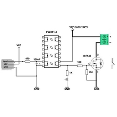 Mạch Công Suất Mosfet 4 Kênh IRF540