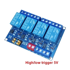 Mạch 4 RELAY 5V-10A Kích Mức Thấp Cao HTC