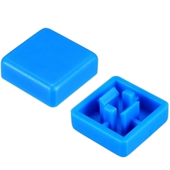 Nắp Nút Nhấn 12x12mm A14 B3F Vuông Màu Xanh Dương