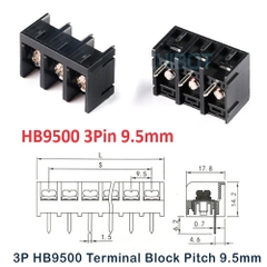 DOMINO Hàn PCB HB9500-3P 9.5mm