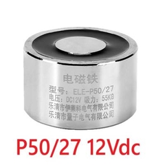 Cuộn Từ Nam Châm Điện P50/27 12Vdc 55Kg