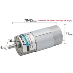 Động cơ mô-tơ 37GB555 DC 12V 89 vòng