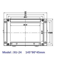 Hộp Nhựa Din Rail XU-24