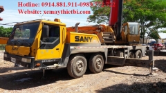 Bán và cho thuê cần cẩu bánh lốp SANY sức nâng 50 tấn đời 2011 chất lượng 85%