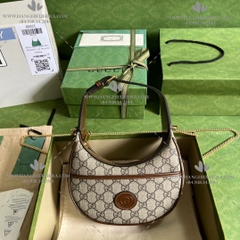 GUCCI HALF-MOON-SHAPED MINI BAG WITH INTERLOCKING G 726843 - LIKE AUTH 99%