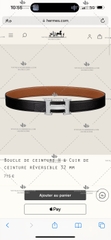 HERMES BELT 32MM - LIKE AUTH 99%