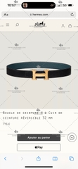 HERMES BELT 32MM - LIKE AUTH 99%