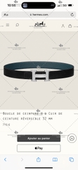 HERMES BELT 32MM - LIKE AUTH 99%