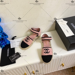 CHANEL 2022 INTERLOCKING CC LOGO ESPADRILLES G38736 - LIKE AUTH 99%