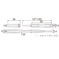 Nhíp có tay nắm chống tĩnh điện HOZAN P-891-ESD Nhíp có tay nắm chống tĩnh điện HOZAN P-891-ESD