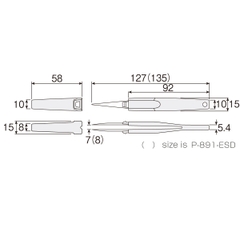 Nhíp có tay nắm chống tĩnh điện HOZAN P-891-ESD