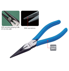 Kìm mỏ dài có chức năng cắt HOZAN P-15-125; P-15-150 Kìm mỏ dài có chức năng cắt HOZAN P-15-125; P-15-150