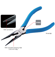 Kìm mỏ nhọn có chức năng cắt & có lò xo HOZAN P-14-125; P-14-150 Kìm mỏ nhọn có chức năng cắt & có lò xo HOZAN P-14-125; P-14-150