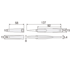 Nhíp chống tĩnh điện: HOZAN PP-130-ESD Nhíp chống tĩnh điện: HOZAN PP-130-ESD