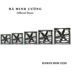 Quạt hút công nghiệp vuông gián tiếp cánh Inox HAWIN - HSW 1220