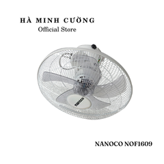 Quạt treo trần đảo Nanoco NOF1609 (màu xám trắng)