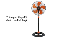 Quạt Đứng Senko DCN1806 - Đen Cam