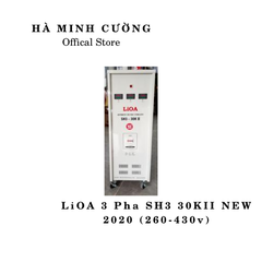 Ổn Áp LiOA 3 Pha SH3 30KII NEW 2020 (260-430v) - Đồng hồ điện tử