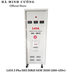 Ổn Áp LiOA 3 Pha SH3 30KII NEW 2020 (260-430v) - Đồng hồ điện tử