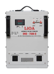 Ổn Áp LiOA 1 Pha 7.5KVA DRII-7500II NEW 2020 (50-250v) - Đồng hồ điện tử