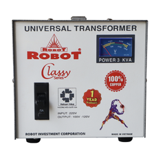 Biến Thế Đổi Điện 1 Pha Robot 3KVA (Dây Đồng)