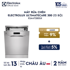 Máy rửa chén đứng cho 13 bộ chén đĩa độc lập hoặc lắp âm Electrolux ESA47200SX