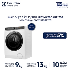 Máy giặt kết hợp sấy 13/9kg Electrolux EWW1343R7WC