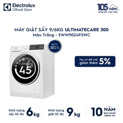Máy giặt kết hợp sấy 9/6kg Electrolux EWW9024P3WC