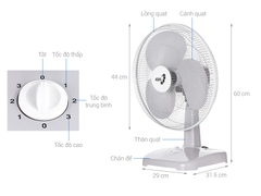 Quạt bàn Asia B16001-XV1