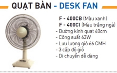 Quạt Bàn PANASONIC F-400Cl (Màu ngà)