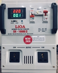 Ổn Áp LiOA 1 Pha 10KVA SH-10,000II NEW 2020 (150-250v) - Đồng hồ điện tử