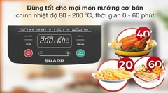 Nồi Chiên Không Dầu Sharp KF-AF70EV-ST 5.5 Lít