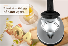 Ấm Siêu Tốc Inox 1.8L Sunhouse SHD1182GT