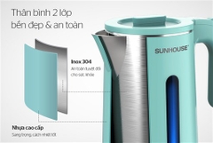 Ấm Siêu Tốc INOX 2 Lớp 1.8L Sunhouse SHD1351