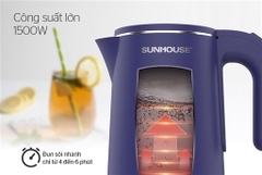 Ấm Siêu Tốc Inox 2 Lớp 1.8L Sunhouse SHD1355
