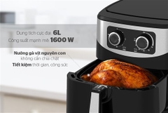 Nồi Chiên Không Dầu 6L Sunhouse SHD4062