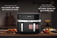 Nồi Chiên Không Dầu 2 Ngăn 10L Sunhouse Mama SHD4098