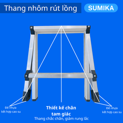 Thang Nhôm Rút Lồng Sumika SKM405