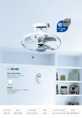 Quạt Trần Đảo SENKO TD105 ( trắng )