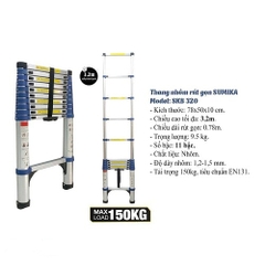 Thang Nhôm Rút Đơn Đai Xanh Sumika SKB320