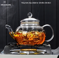 Bộ ấm chén thủy tinh Zeno SET106